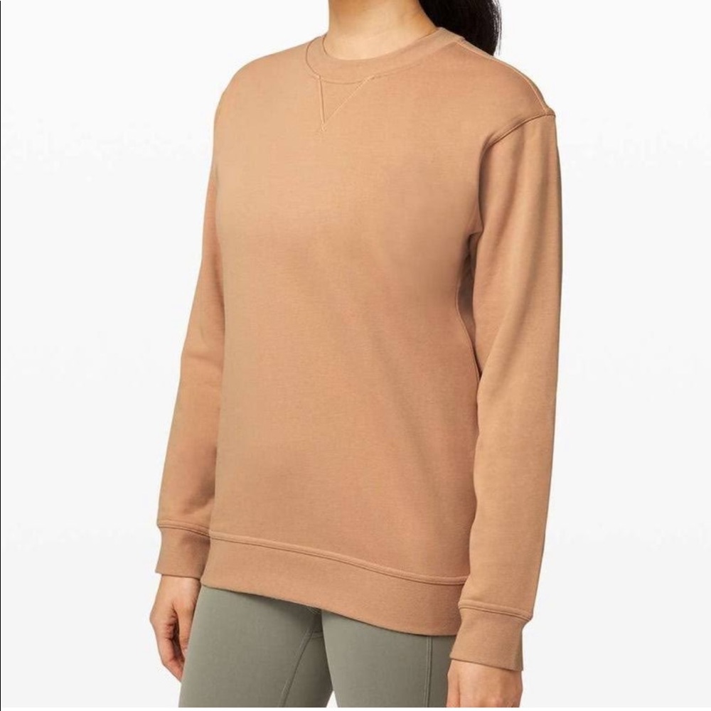 Lululemon All Yours Crew Terry Size 2 Beech Wood